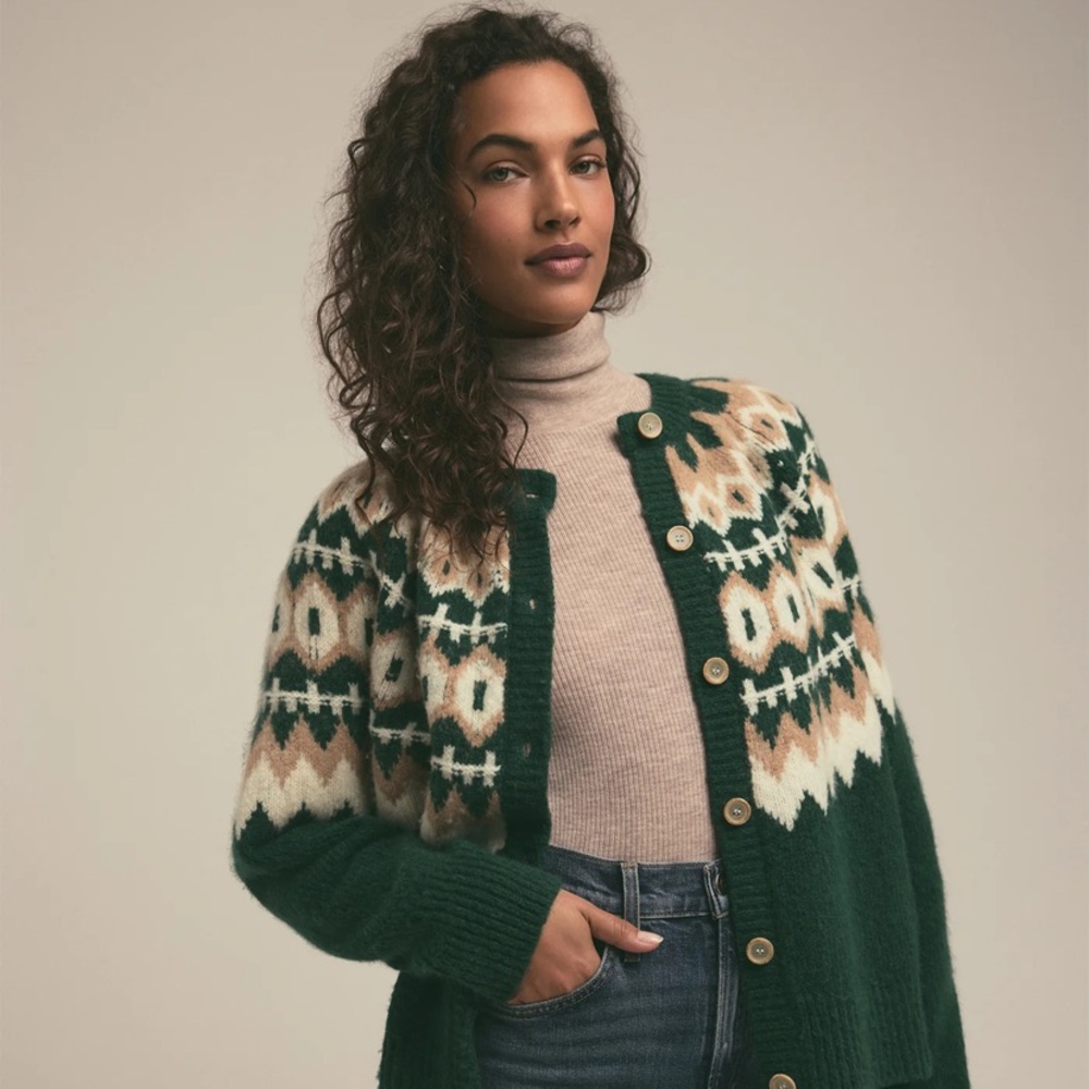 NWT Favorite Daughter Snowed In Cardigan